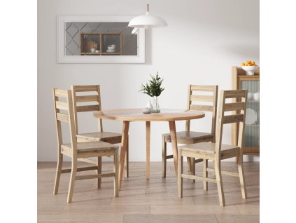 vidaXL Jídelní židle 4 ks masivní akáciové dřevo