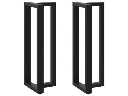 vidaXL Nohy barového stolu ve tvaru T, 2 ks, černé, 50 x 35 x (110-111) cm, ocel