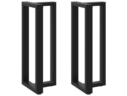 vidaXL Nohy barového stolu ve tvaru T, 2 ks, černé, 50 x 35 x (100-101) cm, ocel