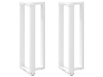 vidaXL Nohy barového stolu ve tvaru T, 2 ks, bílé, 40 x 35 x (110-111) cm, ocel
