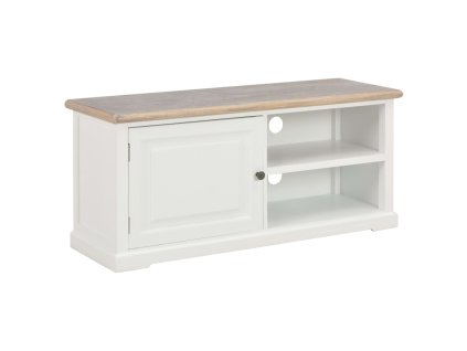 vidaXL TV stolek bílý 90 x 30 x 40 cm dřevo