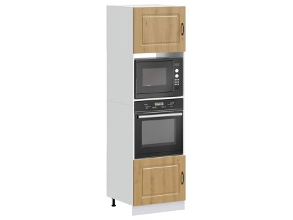 vidaXL Skříňky na troubu 2 ks "Kalmar" Artisan Dub, dřevěné uhlí