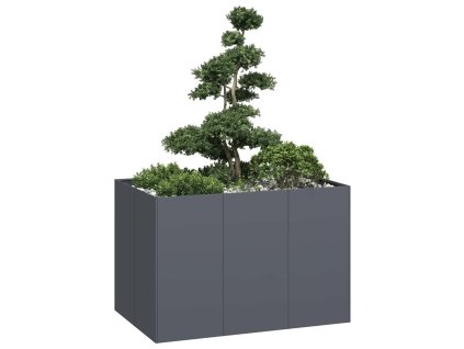 vidaXL Truhlík antracitový 120x80x80 cm ocel