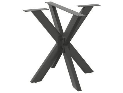 vidaXL Noha jídelního stolu ve tvaru pavouka antracitová 85 x 85 x (72-73) cm ocel