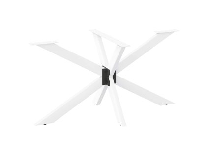 vidaXL Noha jídelního stolu ve tvaru pavouka bílá 120 x 68 x (72-73) cm ocel