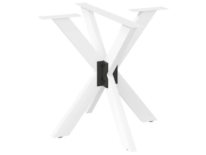 vidaXL Noha jídelního stolu ve tvaru pavouka bílá 85 x 85 x (72-73) cm ocel