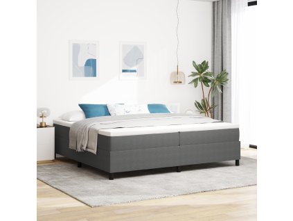 vidaXL Rám platformy Světle šedá 200 x 200 cm textil