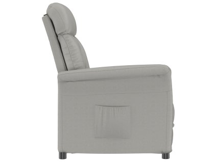 vidaXL křeslo Světle šedá 96,5 x 70,5 x 95 cm Mikrovlákno