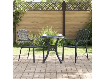 vidaXL Židle 2 pcs Antracit 56 x 65 x 89 cm Ocel