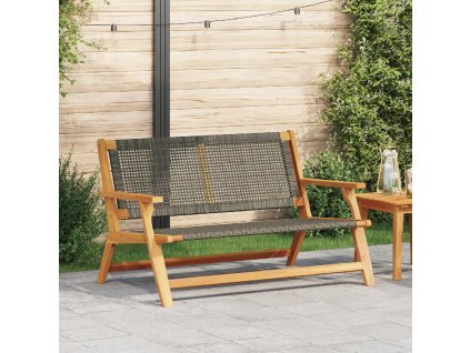 vidaXL Zahradní nábytek Šedá 122 x 78 x 73cm Masivní akáciové dřevo