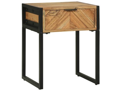 vidaXL Noční skříňka Hnědá 40 x 35 x 50 cm Masivní akáciové dřevo