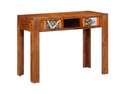 vidaXL Stůl na psaní se zásuvkou s úložištěm Hnědá 100 x 50 x 75 cm