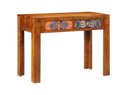 vidaXL Stůl na psaní se zásuvkou s úložištěm Hnědá 100 x 50 x 75 cm