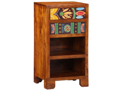 vidaXL Květinový koncový stůl se zásuvkou Hnědá 40 x 35 x 75 cm