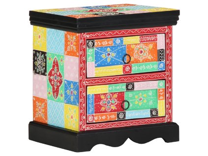 vidaXL Noční skříňka se zásuvkou 2 pcs Vícebarevný 40 x 35 x 45 cm