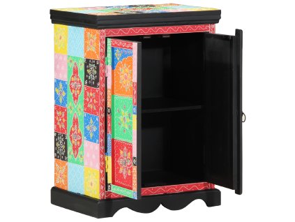 vidaXL Konzolový stolek s policí se dveřmi Vícebarevný 50 x 30 x 70 cm