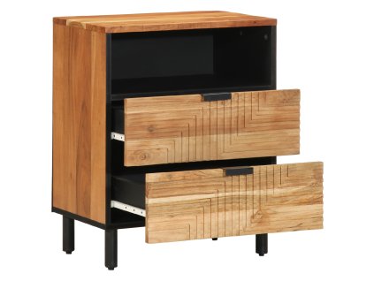 vidaXL Noční skříňka Hnědá 50 x 33 x 62 cm Masivní akáciové dřevo