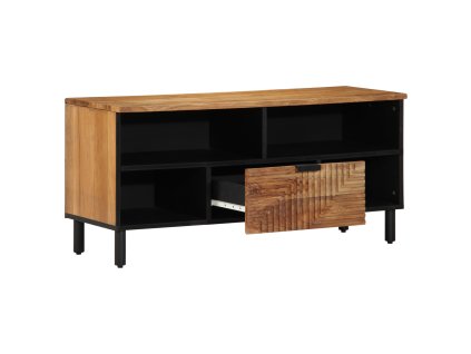 vidaXL TV jednotky s policí Masivní akátové dřevo 100 x 33,5 x 46 cm
