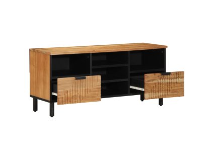 vidaXL TV jednotky s policí Masivní akátové dřevo 100 x 33,5 x 46 cm
