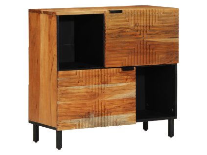 vidaXL Servírovací skříň s policí Přírodní Masivní akátové dřevo