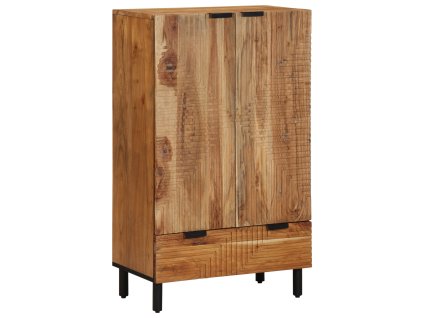 vidaXL Vysoký bufet Přírodní 60 x 33,5 x 100 cm Masivní akátové dřevo