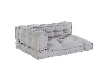 vidaXL Modulární pohovka 3 pcs Šedá 120 x 80 x 38 cm textil