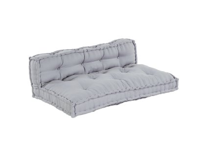 vidaXL Modulární pohovka 2 pcs Šedá 120 x 80 x 38 cm textil