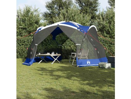 vidaXL Stany se střechou azurově modrá 434 x 434 x 230 cm Polyester