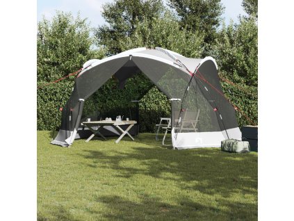 vidaXL Stan s moskytiérou se střechou Šedá 434 x 434 x 230 cm