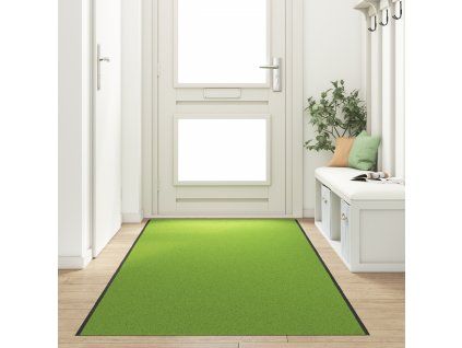 vidaXL Rohož Zelená a černá 120 x 400 cm 100% polyamid