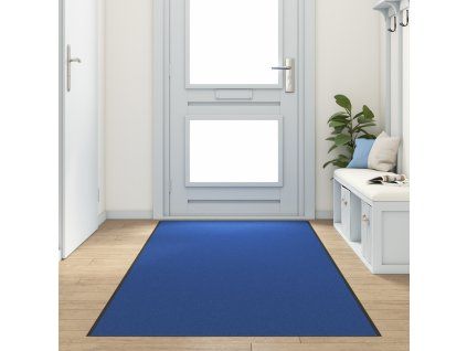 vidaXL Rohož Modrá a černá 120 x 400 cm 100% polyamid
