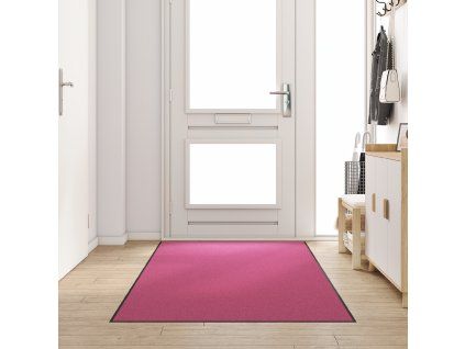 vidaXL Rohož Růžová a černá 120 x 250 cm 100% polyamid