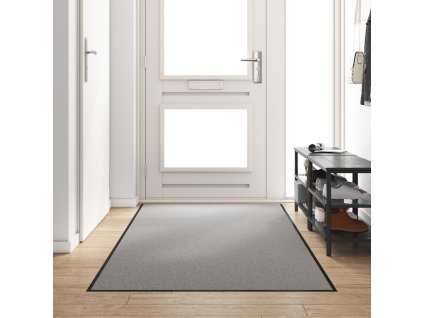 vidaXL Rohož Jiný Šedá a černá 120 x 300 cm Polypropylen a vinyl