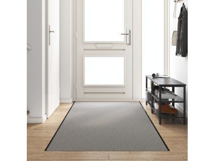 vidaXL Rohož Šedá a černá 120 x 400 cm 100% polyamid