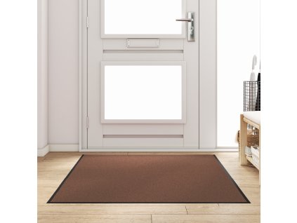 vidaXL Rohož Jiný Hnědá a černá 120 x 180 cm Polypropylen a vinyl