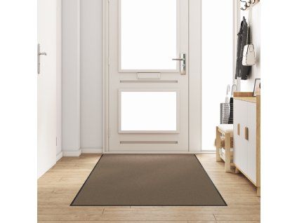 vidaXL Rohož Béžová a černá 120 x 250 cm 100% polyamid