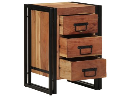 vidaXL Noční skříňka Hnědá 40 x 40 x 59 cm Masivní akátové dřevo