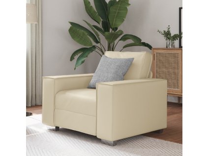 vidaXL Pohovka Krémová 99 x 78 x 84 cm textil
