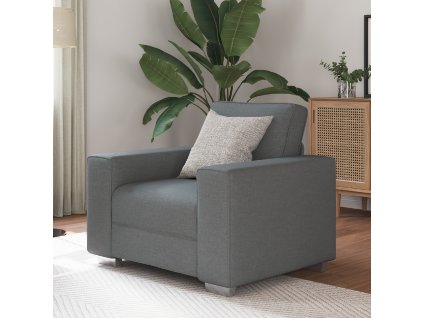 vidaXL Pohovka Tmavě šedá 100 x 77 x 82 cm textil