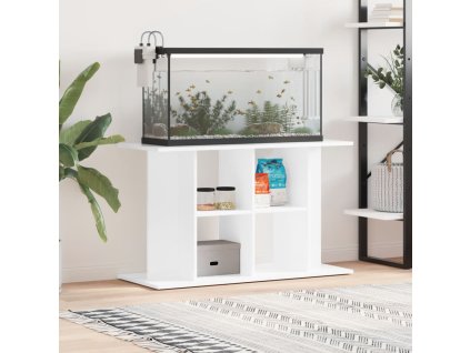 vidaXL Stojan na akvárium lesklý bílý 100x40x60 cm kompozitní dřevo