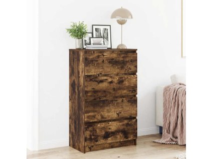 vidaXL Příborník kouřový dub 60 x 35 x 98,5 cm kompozitní dřevo