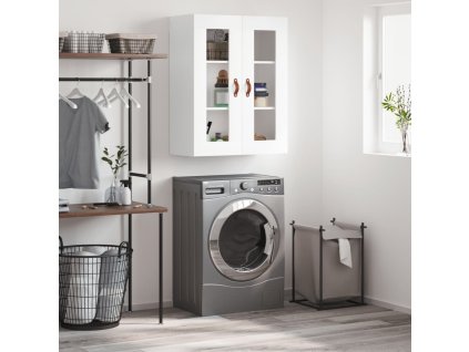 vidaXL Nástěnná skříňka bílá 69,5 x 34 x 90 cm