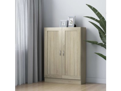 vidaXL Knihovna dub sonoma 82,5 x 30,5 x 115 cm kompozitní dřevo