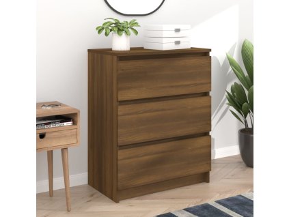 vidaXL Příborník hnědý dub 60 x 35 x 76 cm kompozitní dřevo