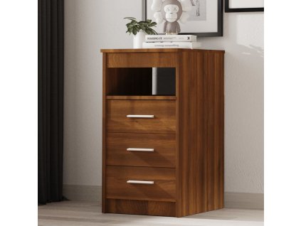 vidaXL Komoda se zásuvkami hnědý dub 40 x 50 x 76 cm kompozitní dřevo