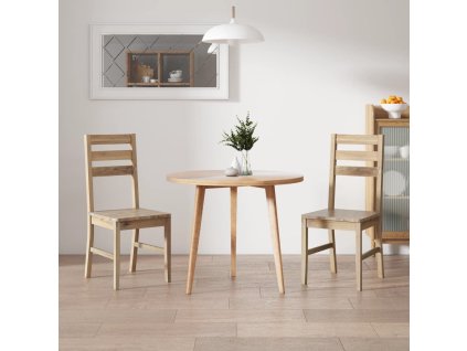 vidaXL Jídelní židle 2 ks masivní akáciové dřevo