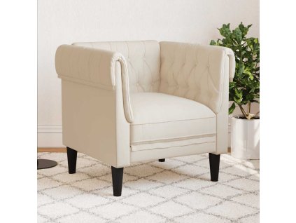 vidaXL Křeslo Chesterfield len