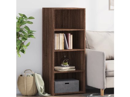 vidaXL Skříň highboard hnědý dub 50 x 41 x 124 cm kompozitní dřevo