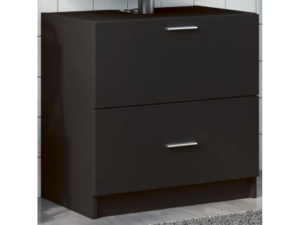 vidaXL Skříňka pod umyvadlo černá 59 x 37 x 59 cm kompozitní dřevo
