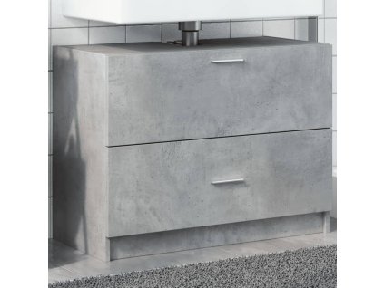 vidaXL Skříňka pod umyvadlo betonově šedá 78x37x59 cm kompozitní dřevo